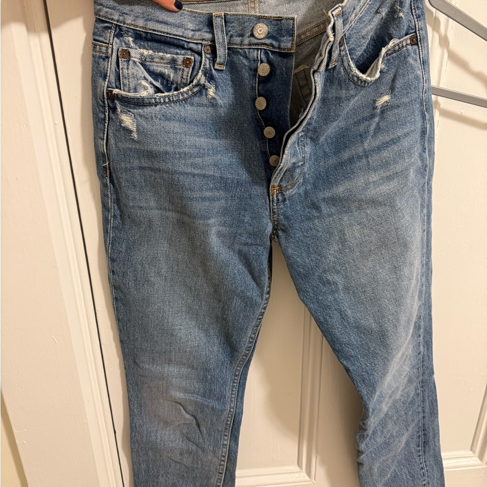 Boyish Blue Button-Fly Jeans